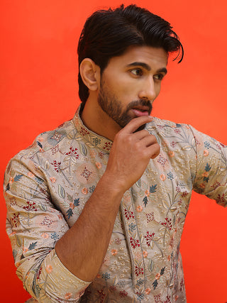 Embroidered Kurta Set For Men