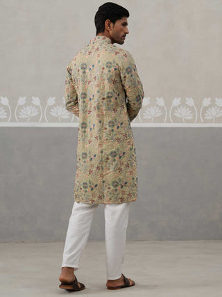 Embroidered Kurta Set For Men