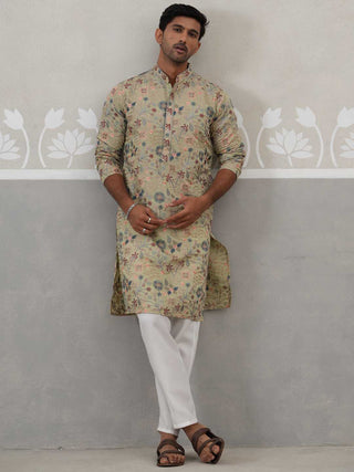 Embroidered Kurta Set For Men
