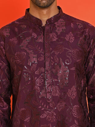 Embroidered Kurta Set For Men