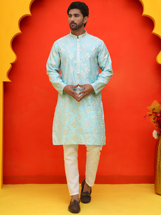 Men's Embroidered Kurta Pyjama