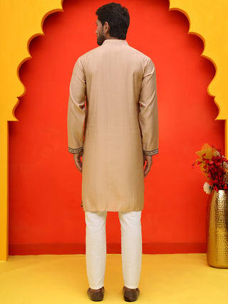 Embroidered & Sequins Kurta Set For Men