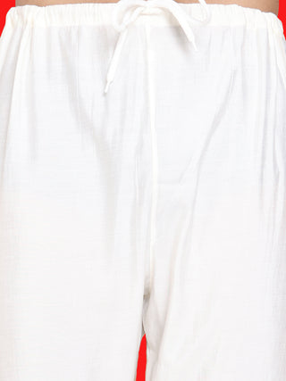 Self Design Cotton Straight Kurta Set