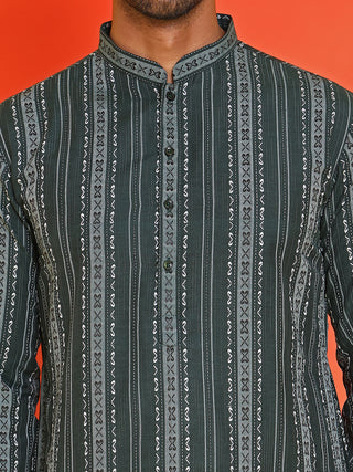 Self Design Cotton Straight Kurta Set