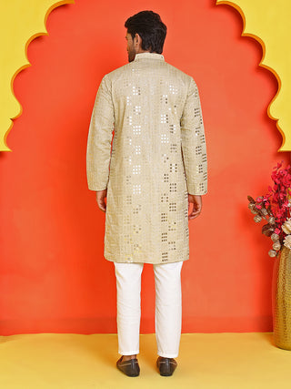 Embroidered & Sequins Kurta Pyjama