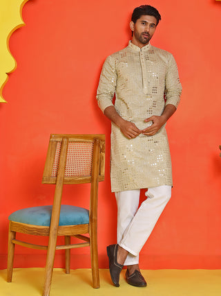 Embroidered & Sequins Kurta Pyjama