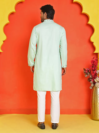 Floral Embroidered Straight Kurta Set