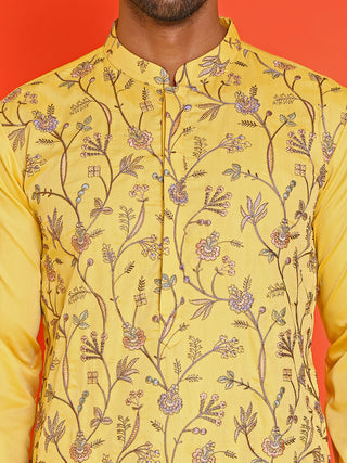 Floral Embroidered Straight Kurta Set