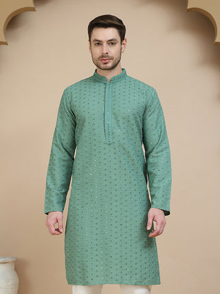 Embroidered Cotton Kurtas for Men