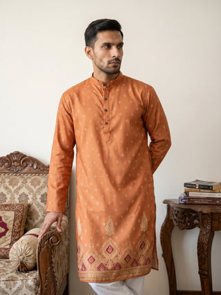 Men’s Ethnic Printed Kurta with Pyjama