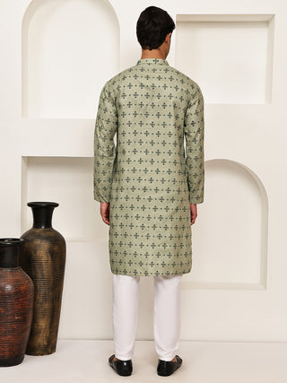 Traditional  Floral Printed Kurta Pyjama Set