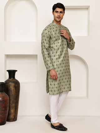 Traditional  Floral Printed Kurta Pyjama Set