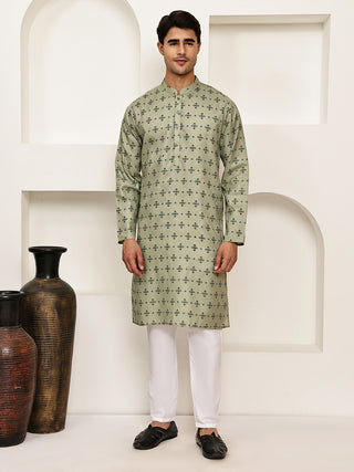 Traditional  Floral Printed Kurta Pyjama Set