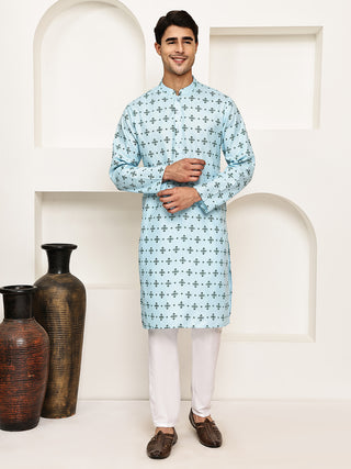 Traditional  Floral Printed Kurta Pyjama Set
