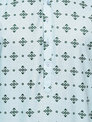 Traditional  Floral Printed Kurta Pyjama Set