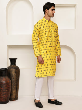 Traditional  Floral Printed Kurta Pyjama Set