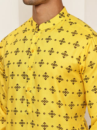 Traditional  Floral Printed Kurta Pyjama Set