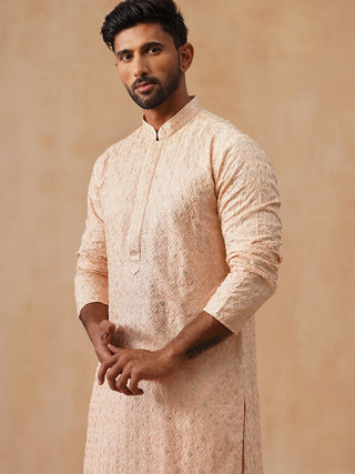 Men’s Festive Kurta with Intricate Embroidery