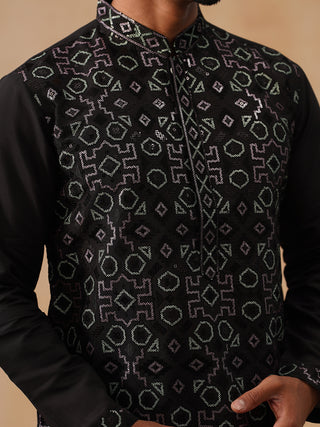 Ethnic Kurta Pyjama Set in Luxurious Silk Blend