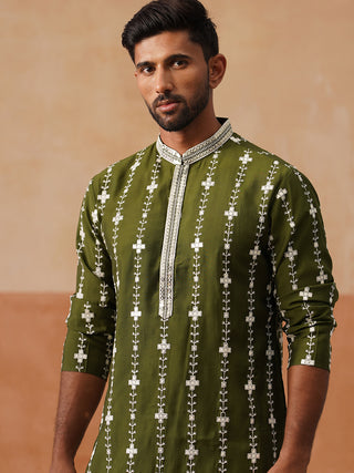 Classic Embroidered Kurta Pyjama Set