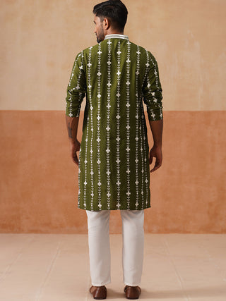 Classic Embroidered Kurta Pyjama Set