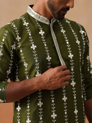 Classic Embroidered Kurta Pyjama Set