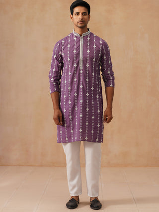 Classic Embroidered Kurta Pyjama Set
