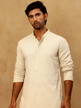 Men Embroidered Viscose Rayon Kurta with Pyjama
