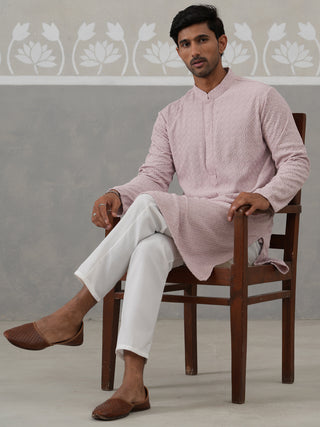 Men Embroidered Viscose Rayon Kurta with Pyjama