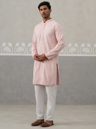 Men Embroidered Viscose Rayon Kurta with Pyjama