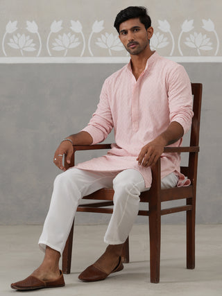 Men Embroidered Viscose Rayon Kurta with Pyjama