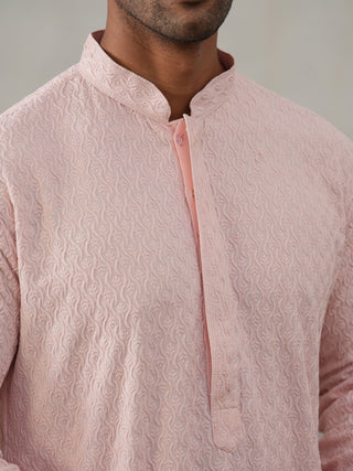 Men Embroidered Viscose Rayon Kurta with Pyjama