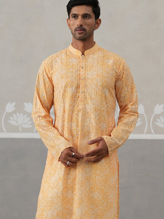 Printed and Emrbroidered Kurta Pyjama Set