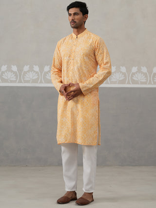 Printed and Emrbroidered Kurta Pyjama Set
