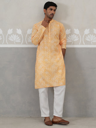 Printed and Emrbroidered Kurta Pyjama Set