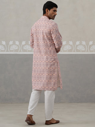 Printed and Emrbroidered Kurta Pyjama Set