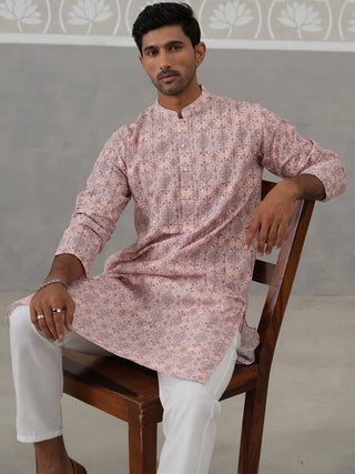 Printed and Emrbroidered Kurta Pyjama Set