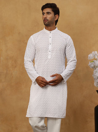 Men’s Ethnic Chikankari Kurta Pyjama