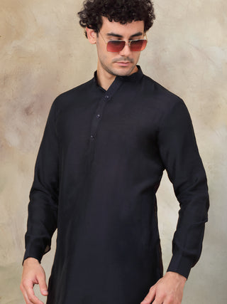 Jompers Men's Solid Cotton Kurtas