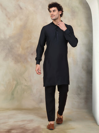 Jompers Men's Solid Cotton Kurtas