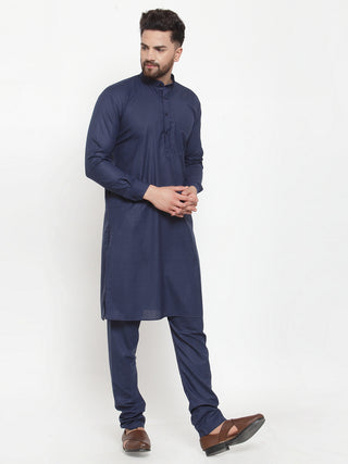 Jompers Men's Solid Cotton Kurta Payjama Set