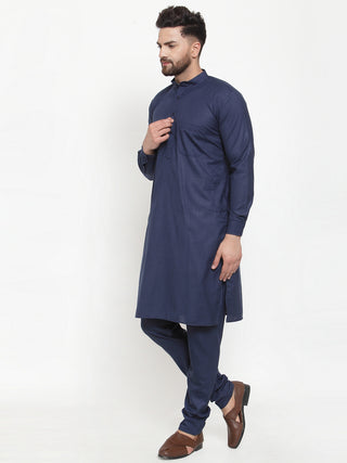 Jompers Men's Solid Cotton Kurta Payjama Set