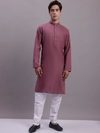 Men's Solid Cotton Kurta With Pyjamas