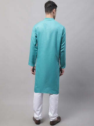 Jompers Men's Cotton Solid Kurta Payjama Sets