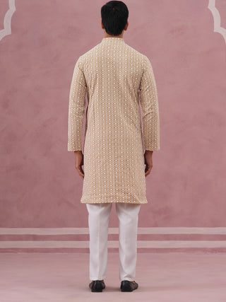 Floral Embroidered Kurta With Churidar