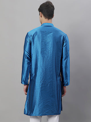 Jompers Men's Peacock Woven Kurta Only