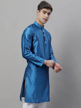 Jompers Men's Peacock Woven Kurta Only