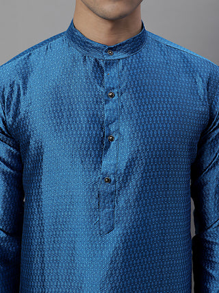 Jompers Men's Peacock Woven Kurta Only