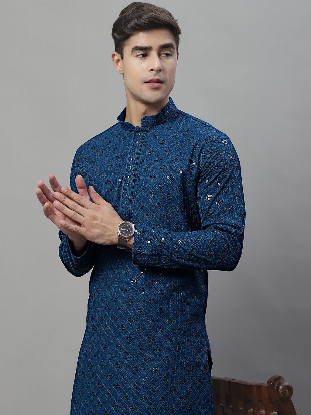 Embroidered & Sequence Kurtas For Men main image 1
