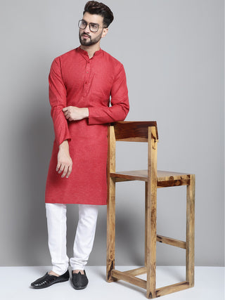 Men's Solid Pure Cotton Kurta With Pyjamas